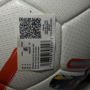 Puma Neymar Jr. White and Red Soccer Ball